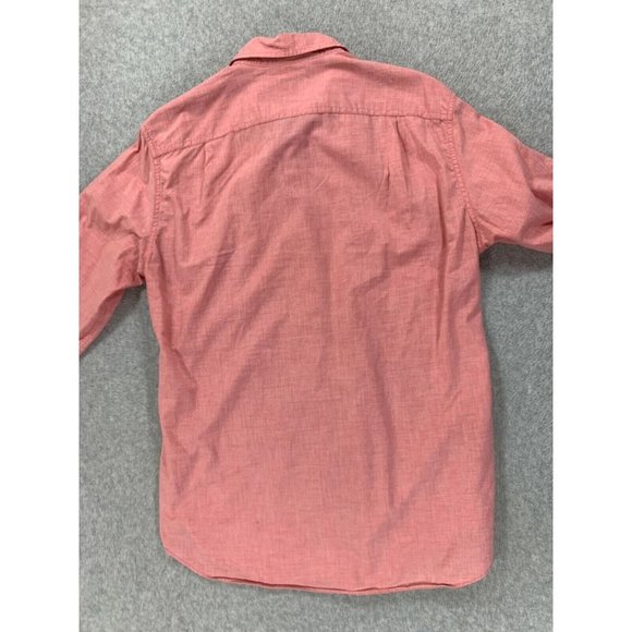 J Crew Cotton Button Down Work Shirt (Men's Medium)‎ Faded Red/Pink - Picture 10 of 11